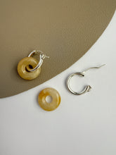 Load image into Gallery viewer, Kate Yellow Topaz S925 Sterling Silver Huggie Earring