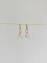 Load image into Gallery viewer, Hailey Pearl Huggie Hoop Earring (Single)