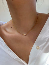 Load image into Gallery viewer, Thea Alphabet Letter Charm Cable Chain Necklace