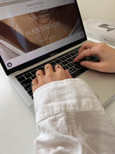 Load image into Gallery viewer, Kat Gemstone Chain Dainty Ring