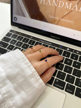 Load image into Gallery viewer, Kat Gemstone Chain Dainty Ring
