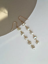 Load image into Gallery viewer, Layla Pearl Dangle Statement Earring
