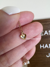 Load image into Gallery viewer, Heart Fine Ball Chain Layering Necklace