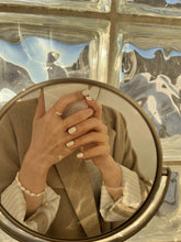 Load image into Gallery viewer, Flat Beaded Ball 14K Gold Ring Minimal Ring