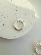 Load image into Gallery viewer, Simple 14K Gold Mini Beaded Pearl Ring