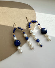 Load image into Gallery viewer, Lapis lazuli Statement Earring Limited Edition
