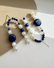 Load image into Gallery viewer, Lapis lazuli Statement Earring Limited Edition