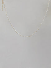 Load image into Gallery viewer, Dia Beaded Pearl 14K Gold Choker Necklace
