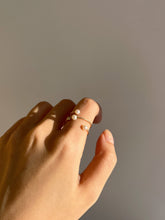 Load image into Gallery viewer, Stella 14K Gold with Akoya Freshwater Pearl Spark Ring