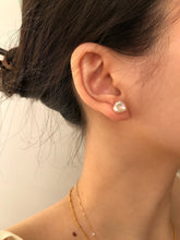 Load image into Gallery viewer, Erin 925 Sterling Silver Baroque Pearl Stud Earrings