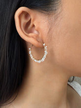 Load image into Gallery viewer, Victoria Pearl Hoop Earring

