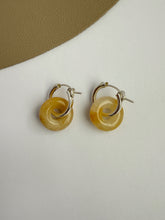 Load image into Gallery viewer, Kate Yellow Topaz S925 Sterling Silver Huggie Earring
