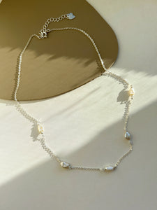 Riley Sterling Silver Baroque Pearl Necklace