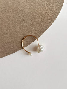 Charlotte 14K Gold Freshwater Pearl Ring Adjustable