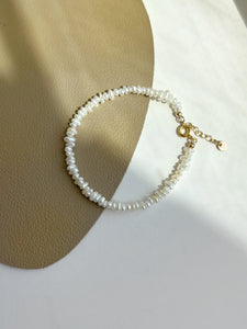 Dia Mini Beaded Pearl Layering Bracelet