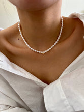 Load image into Gallery viewer, Mag Mini Beaded Pearl Choker Necklaces with Ball Pendant
