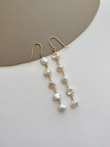 Layla Pearl Dangle Statement Earring