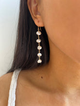 Load image into Gallery viewer, Layla Pearl Dangle Statement Earring
