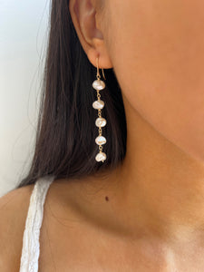 Layla Pearl Dangle Statement Earring