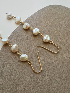 Layla Pearl Dangle Statement Earring