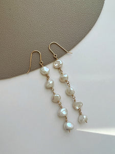 Layla Pearl Dangle Statement Earring