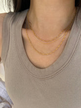 Load image into Gallery viewer, 14K Gold-filled Wavy Twist Singapore Chain Necklace
