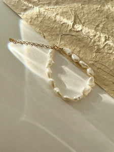 Olivia 14K Gold Baroque Beaded Pearl Bracelet