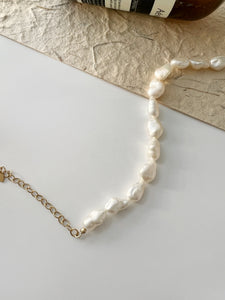Olivia 14K Gold Baroque Beaded Pearl Bracelet