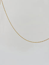 Load image into Gallery viewer, 14K Gold-filled Wavy Twist Singapore Chain Necklace

