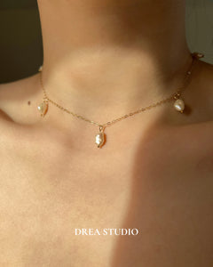 Livy 14K Gold Baroque Pearl Necklace