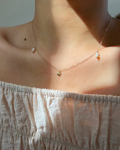 Giselle 14k Gold-Filled Heart Pearl Necklace Choker