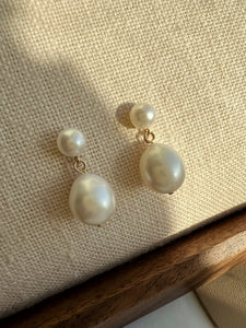 Lynn 14k Gold Freshwater Pearl Earring