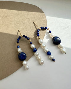 Lapis lazuli Statement Earring Limited Edition