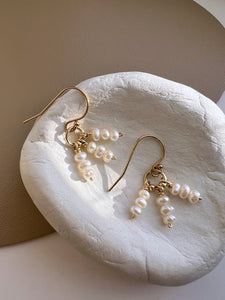 Kiri 14K Gold Mini Beaded Pearl Earring