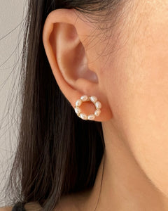 Jocelyn 14K Gold Mini Freshwater Pearl Stud Earring