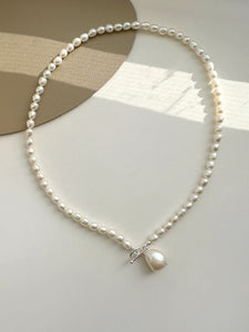 Ellison S925 Sterling Silver Pearl Necklace