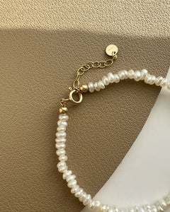 Brienna Green Diopside Mini Beaded Pearl Layering Bracelet