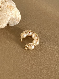 Aria 14k Gold Freshwater Pearl Ear Cuff